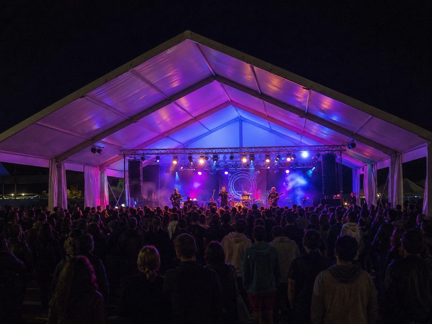 Carpa modular para conciertos y grandes eventos